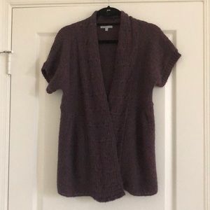 Soft fuzzy purple sweater cardigan 💜